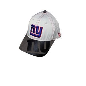 New Era Gray New York Giants Pipe 39THIRTY Flex Hat - Size S/M